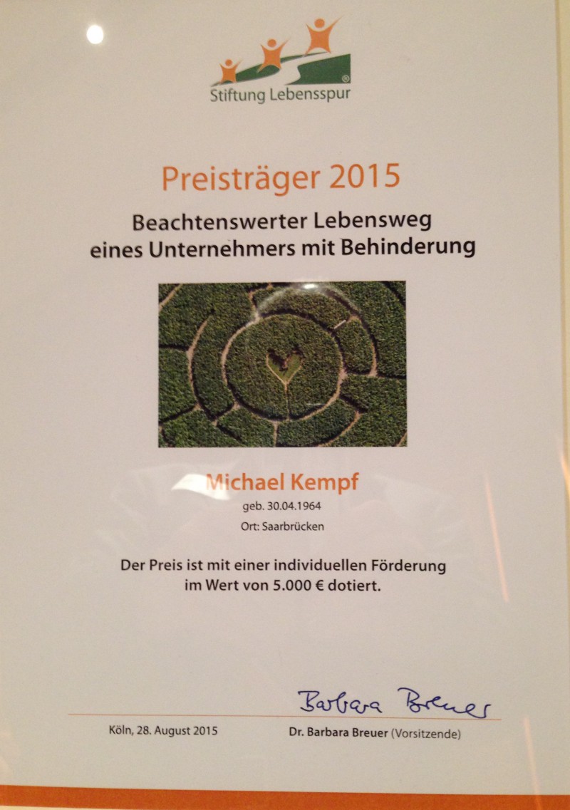 2015_08_28 Michael Kempf Urkunde