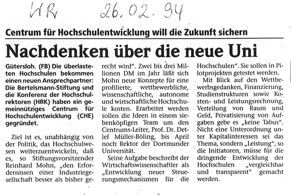 1994_02_26 WR Nachdenken über die neue Uni